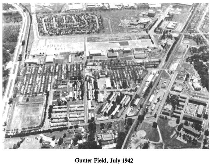 Historic Aerial Photo of Gunter Field 1942