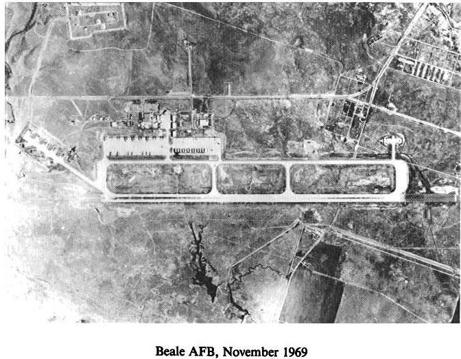 Historic Aerial Photo of Beale Air Force Base 1969