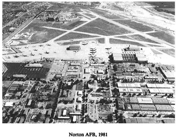 Historic Aerial Photo of Norton Air Force Base 1981