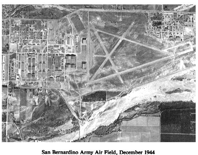 Historic Aerial Photo of San Bernardino Army Airfield 1944