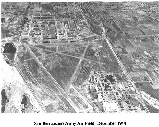 Historic Aerial Photo of San Bernardino Army Airfield 1944