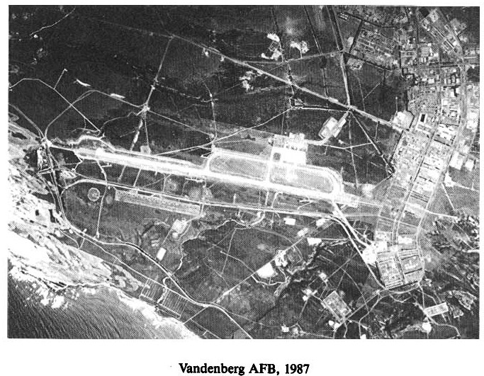 Historic Aerial Photo of Vandenberg Air Force Base 1987