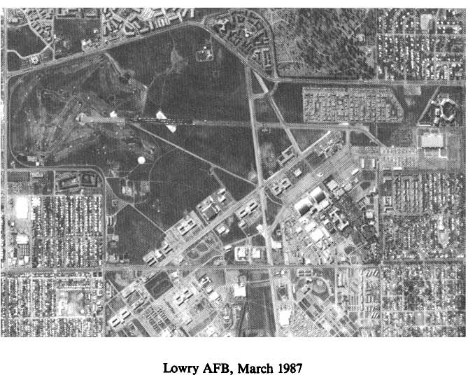 Historic Aerial Photo of Lowry Air Force Base 1987