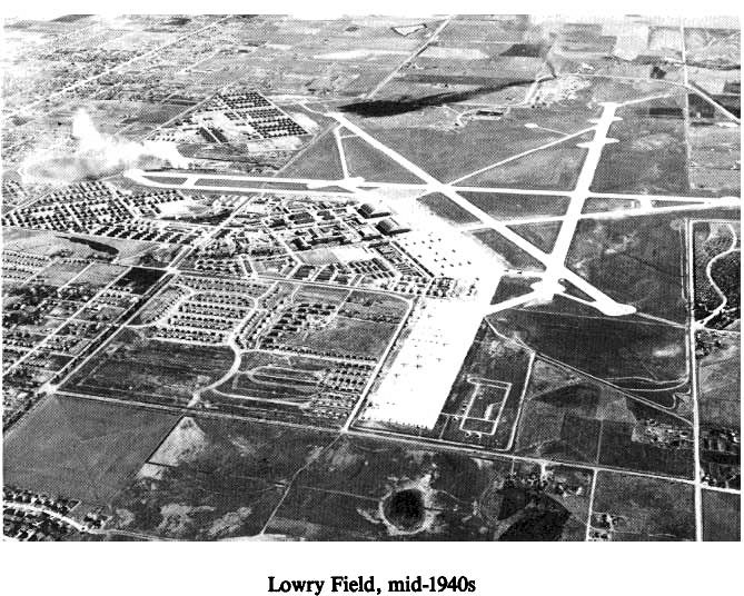 Historic Aerial Photo of Lowry Field mid-1940s