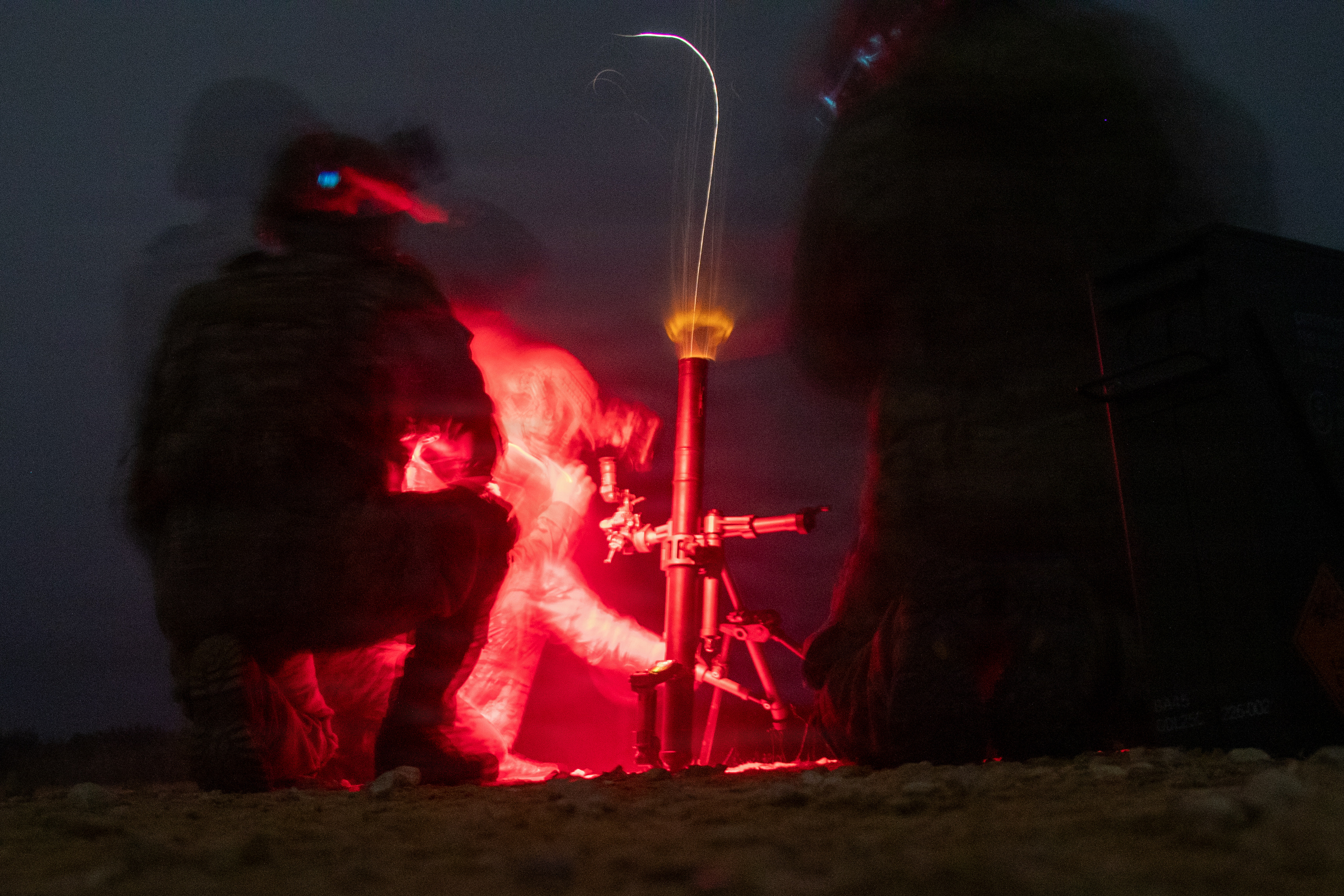 Green Berets from 7th Special Forces Group (Airborne) practice shooting mortars on Jan. 22, 2026 at Eglin Air Force Base, FL.
