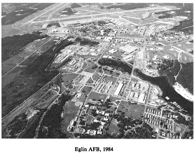 Historic Aerial Photo of Eglin Air Force Base 1984
