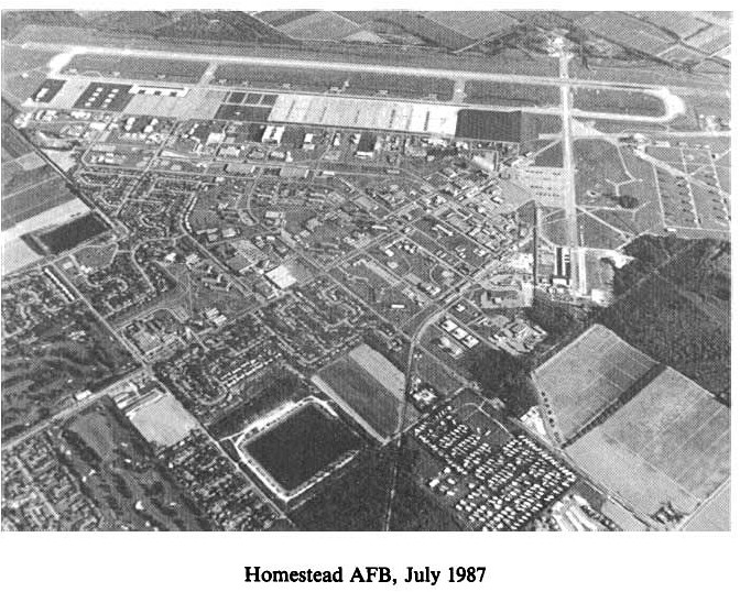 Historic Aerial Photo of Homestead Air Force Base 1987