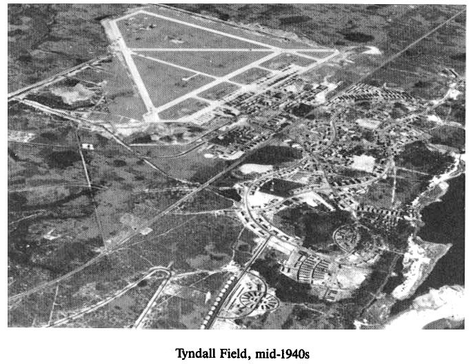 Historic Aerial Photo of Tyndall Field mid-1940s