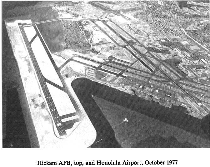 Historic Aerial Photo of Hickam Air Force Base 1977