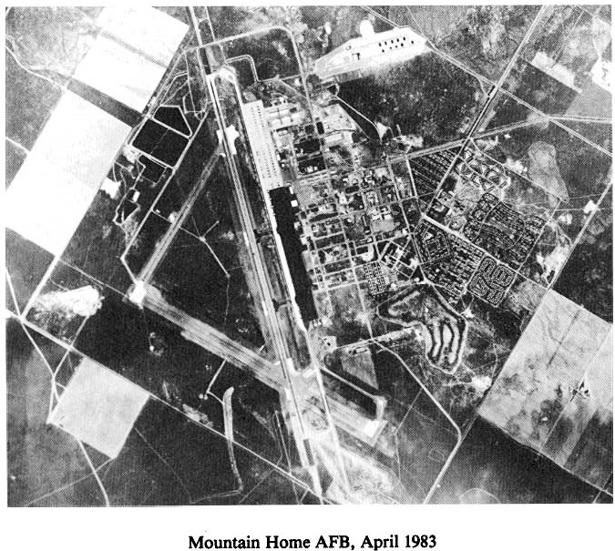Historic Aerial Photo of Mountain Home Air Force Base 1983