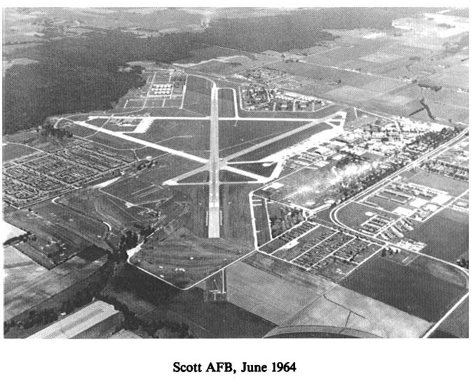 Historic Aerial Photo of Scott Air Force Base 1964