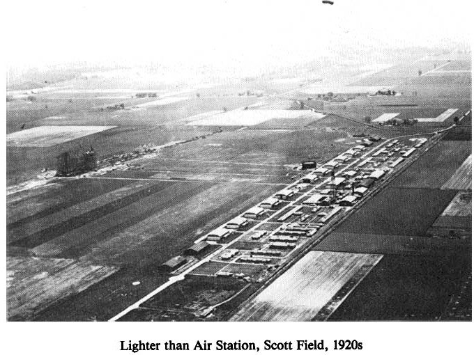 Historic Aerial Photo of Scott Field 1920s
