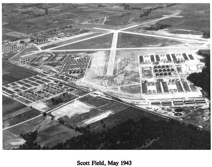 Historic Aerial Photo of Scott Field 1943