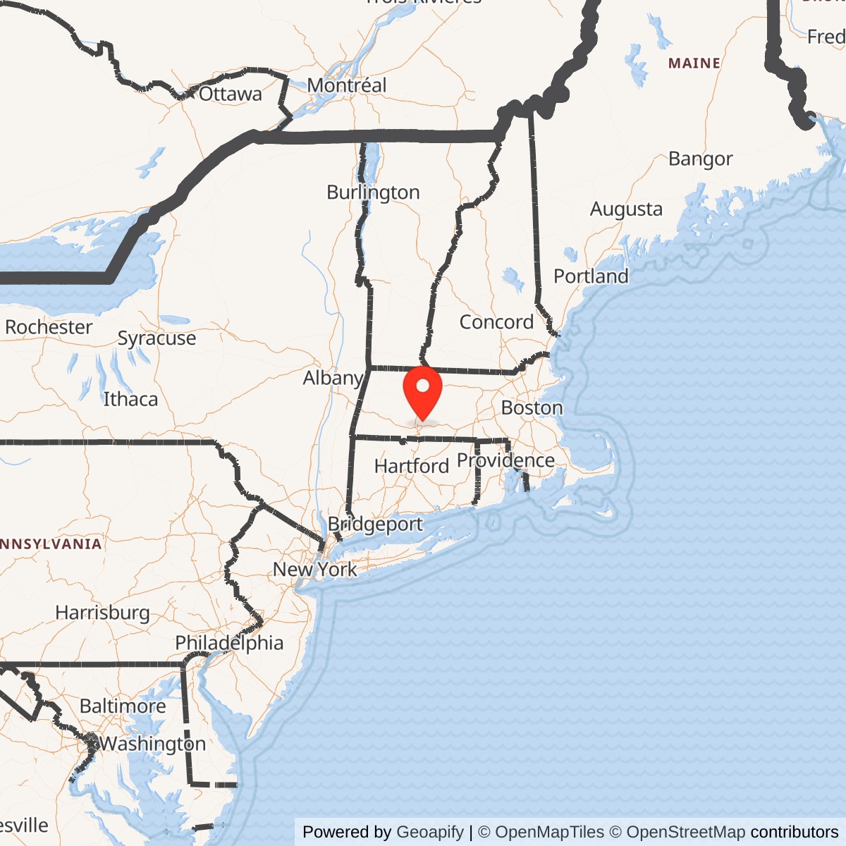 Map showing location of 