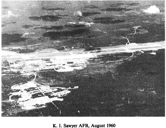 Historic Aerial Photo of K.I. Sawyer Air Force Base 1960
