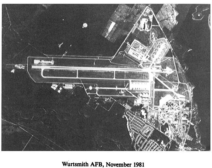 Historic Aerial Photo of Wurtsmith Air Force Base 1981