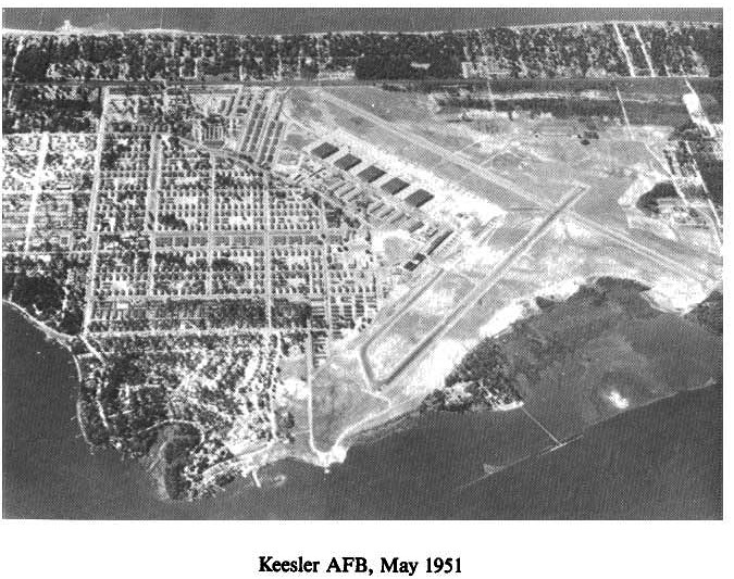 Historic Aerial Photo of Keesler Air Force Base 1951