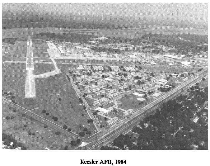 Historic Aerial Photo of Keesler Air Force Base 1984