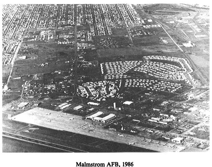 Historic Aerial Photo of Malmstrom Air Force Base 1986