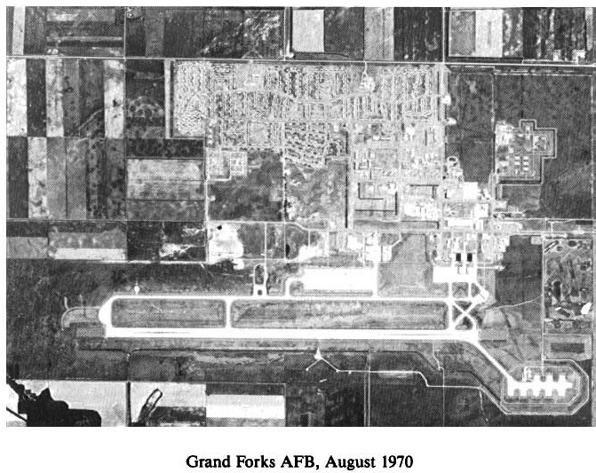 Historic Aerial Photo of Grand Forks Air Force Base 1970