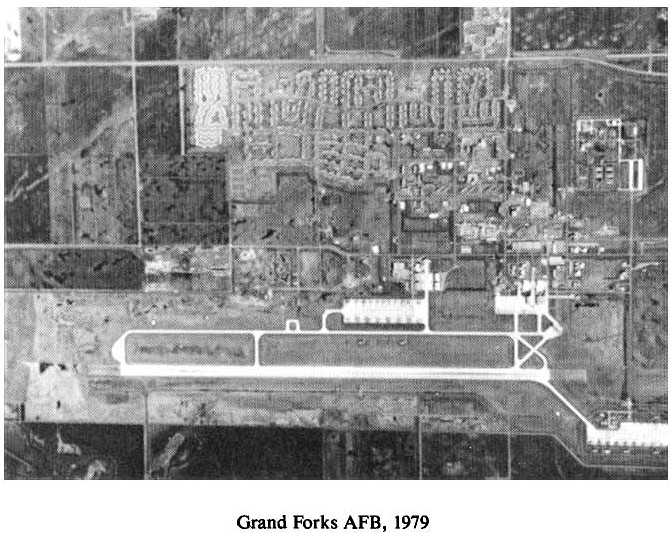 Historic Aerial Photo of Grand Forks Air Force Base 1979