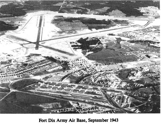 Historic Aerial Photo of Fort Dix Army Air Base 1943