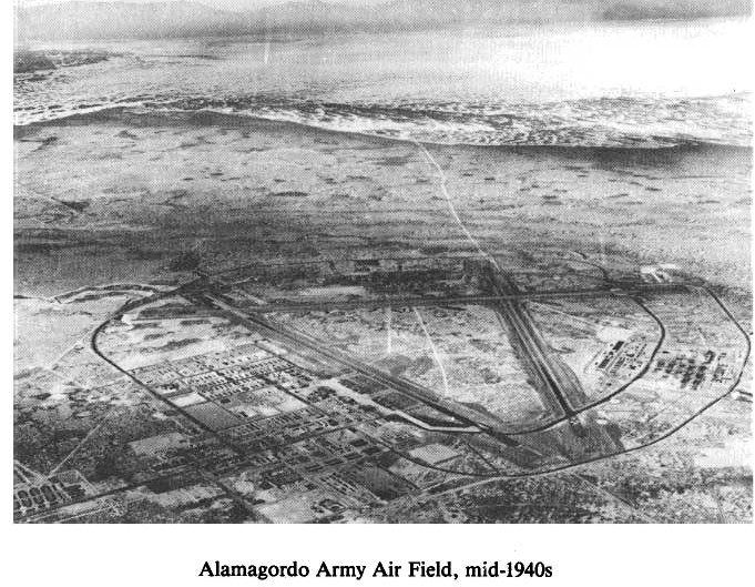 Historic Aerial Photo of Alamagordo Army Air Field mid-1940s
