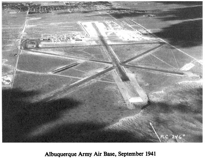 Historic Aerial Photo of Albuguerque Army Air Field 1941