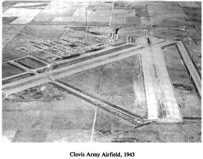 Historic Aerial Photo of Clovis Army Air Field 1943