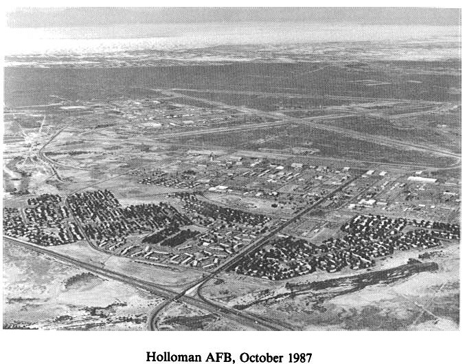 Historic Aerial Photo of Holloman Air Force Base 1987