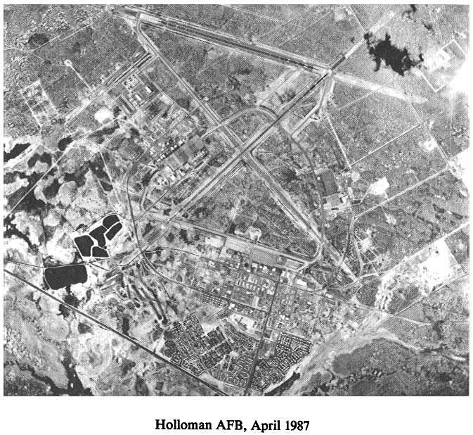 Historic Aerial Photo of Holloman Air Force Base 1987