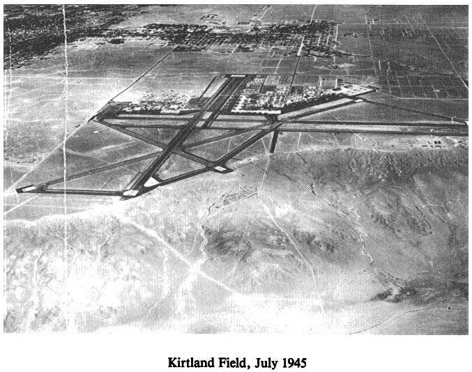 Historic Aerial Photo of Kirtland Field 1945