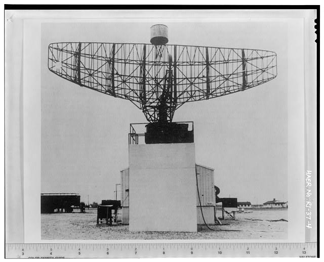 Photocopy of photograph showing battery acquisition radar from 'Procedures and Drills for the NIKE Hercules Missile Battery,' Department of the Army Field Manual, FM-44-82 from Institute for Military History, Carlisle Barracks, Carlisle, PA, 1959