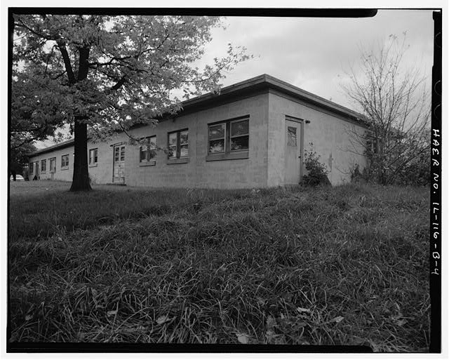 ADMINISTRATION BUILDING, FRONT AND RIGHT SIDES, LOOKING SOUTHWEST.