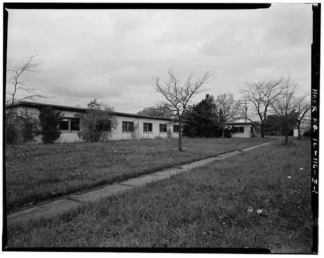 BARRACKS, SHORTER BUILDING, FRONT, LOOKING NORTHWEST