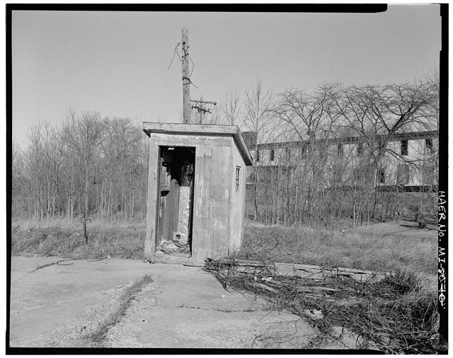 VIEW NORTH, water pump house