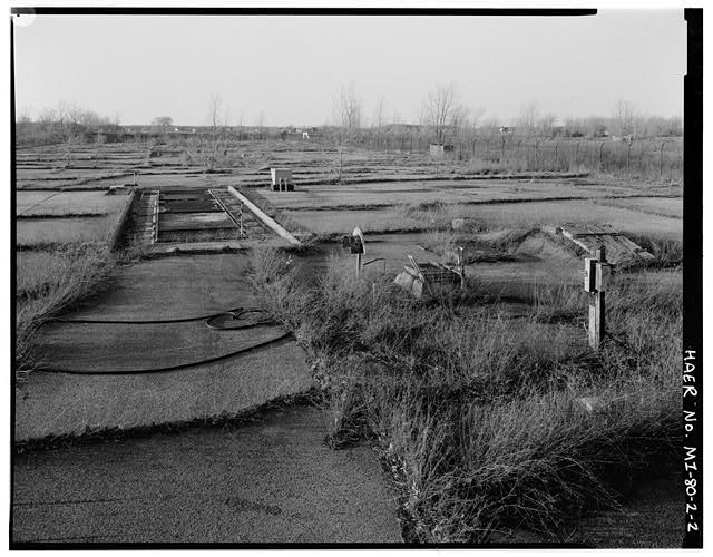 VIEW WEST/NORTHWEST, silo doors, personnel hatches