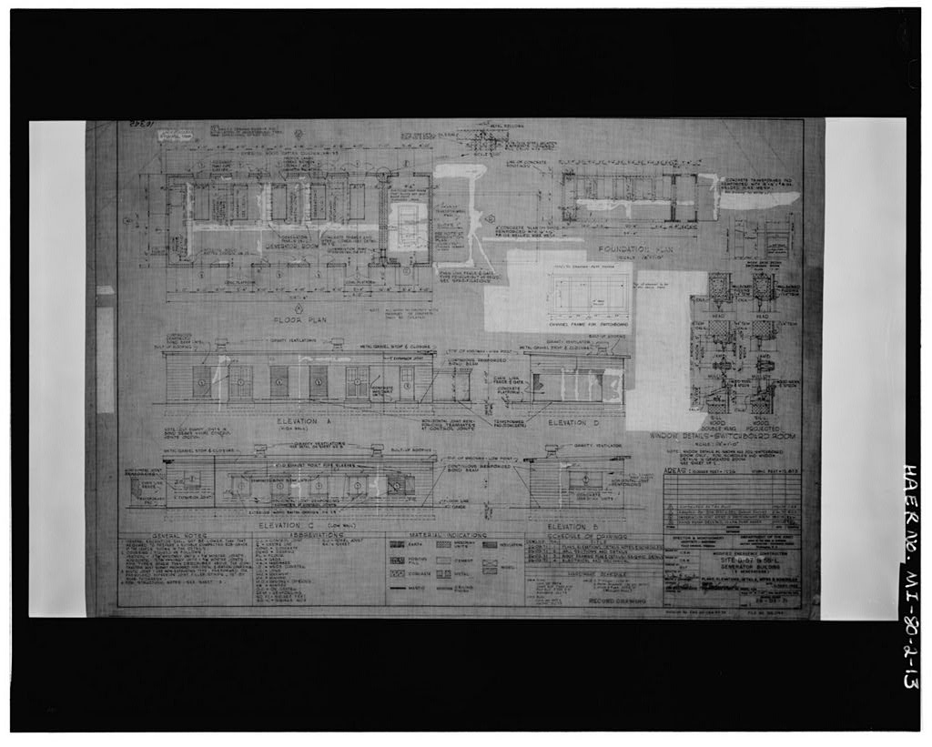 Site D-57 & 58-L, Generator Building (3 Generators), U.S. Army Corps of Engineers, 21 September 1955