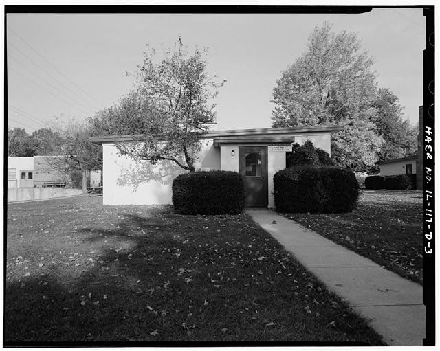 BARRACKS, NEXT TO BASKETBALL COURT, LEFT SIDE, LOOKING NORTHWEST