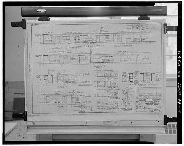 PHOTOCOPY, ELEVATION DRAWING OF ADMINISTRATION BUILDING