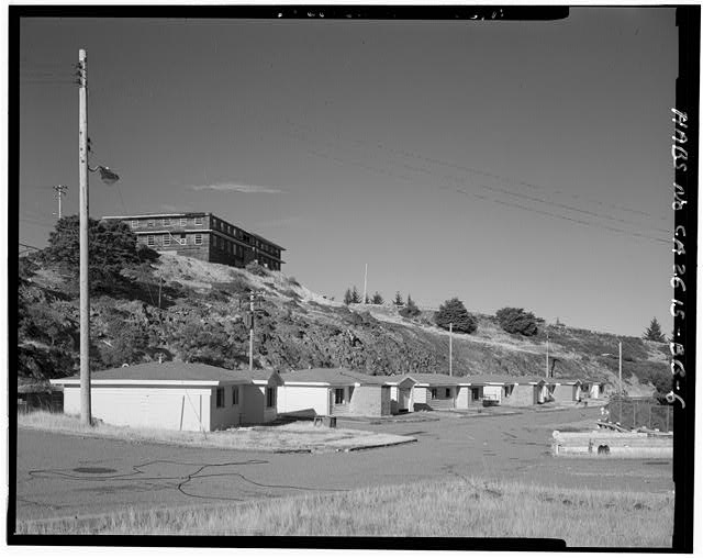 Mill Valley Early Warning Radar Station VIEW OF FAMILY HOUSING, BUILDINGS 600-608, LOOKING NORTH.